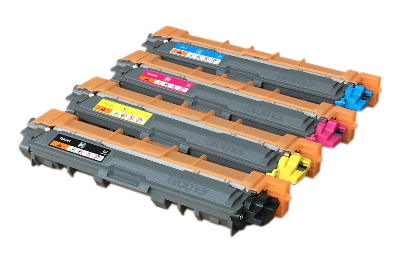 Brother TN-241 Tonerkartuschen Multipack in Schwarz, Cyan, Magenta und Gelb – kompatibel mit Brother HL-3140CW und MFC-9340CDW